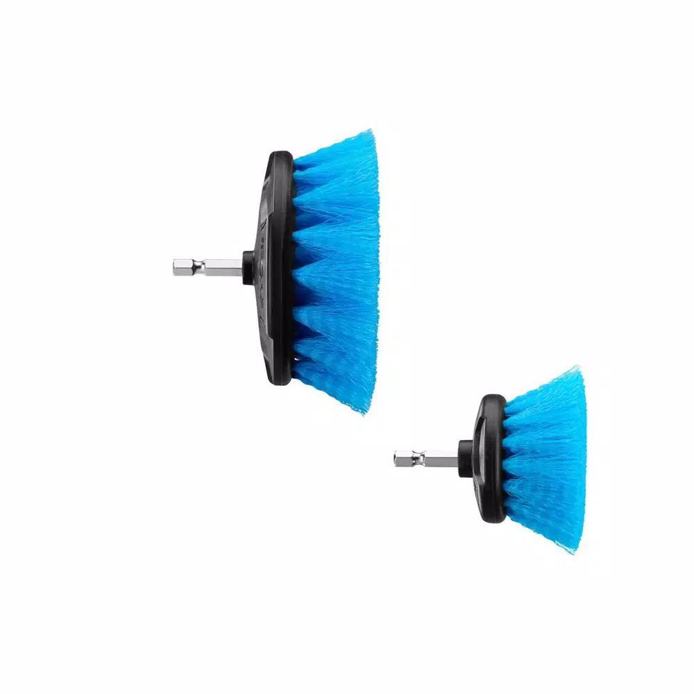 RYOBI Soft Bristle Brush Cleaning Kit, 2-Piece Hex Shank Set