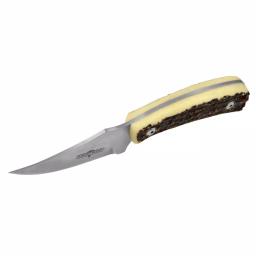 Western Crosstrail 7 in. Fixed Blade Knife, Titanium Bonded 420 Stainless Steel, Stag Handle with Sheath thumbnail 3