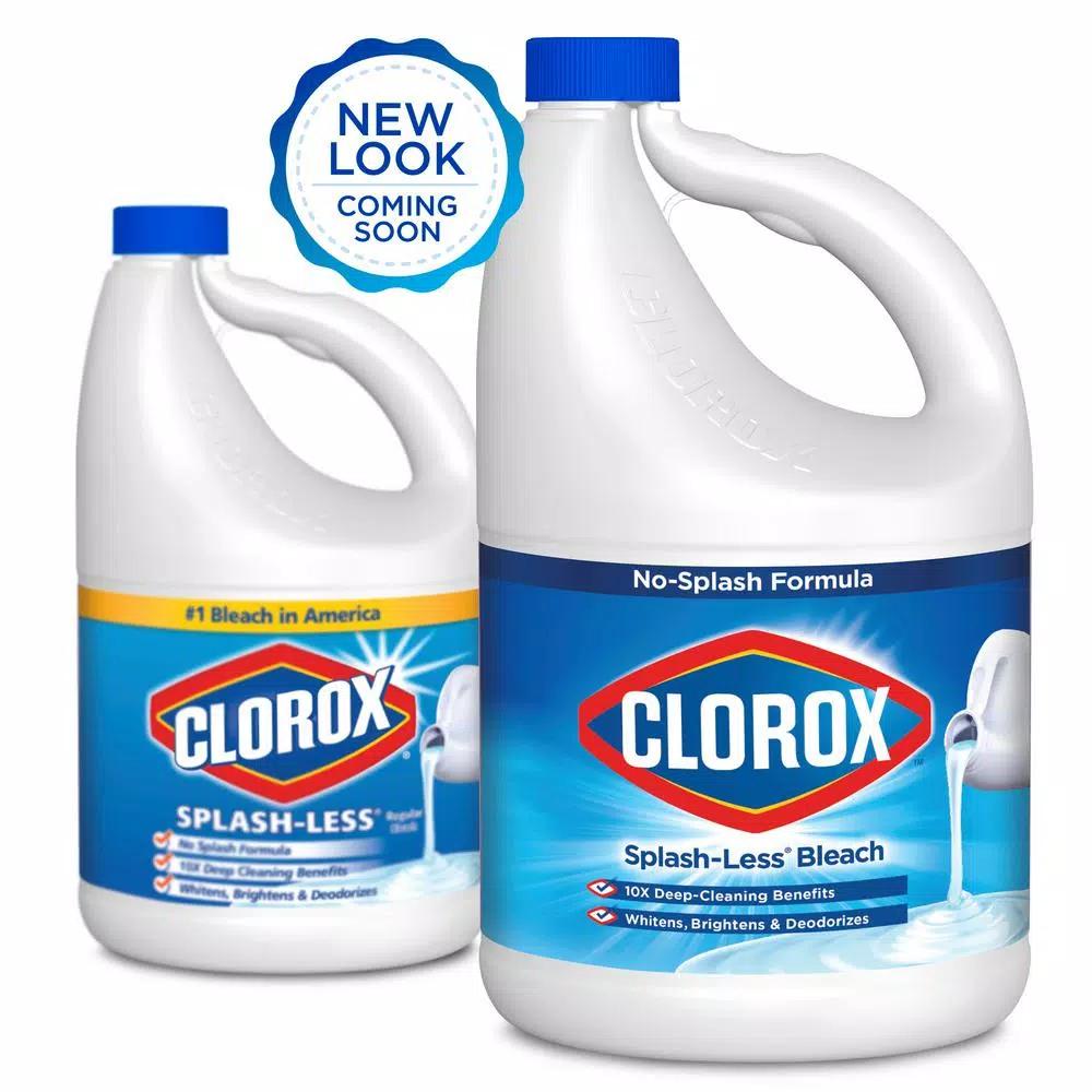 Clorox Splash-Less Regular Bleach Liquid, 116 oz.