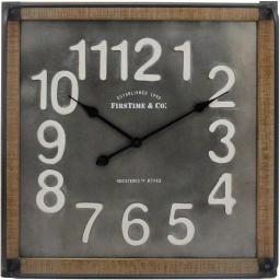 FirsTime & Co. Liam Industrial Square Wall Clock, 24 in. thumbnail 2