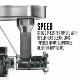 Weston Pro Series #22 1.5 HP Stainless Steel Electric Meat Grinder & Sausage Stuffer thumbnail 5