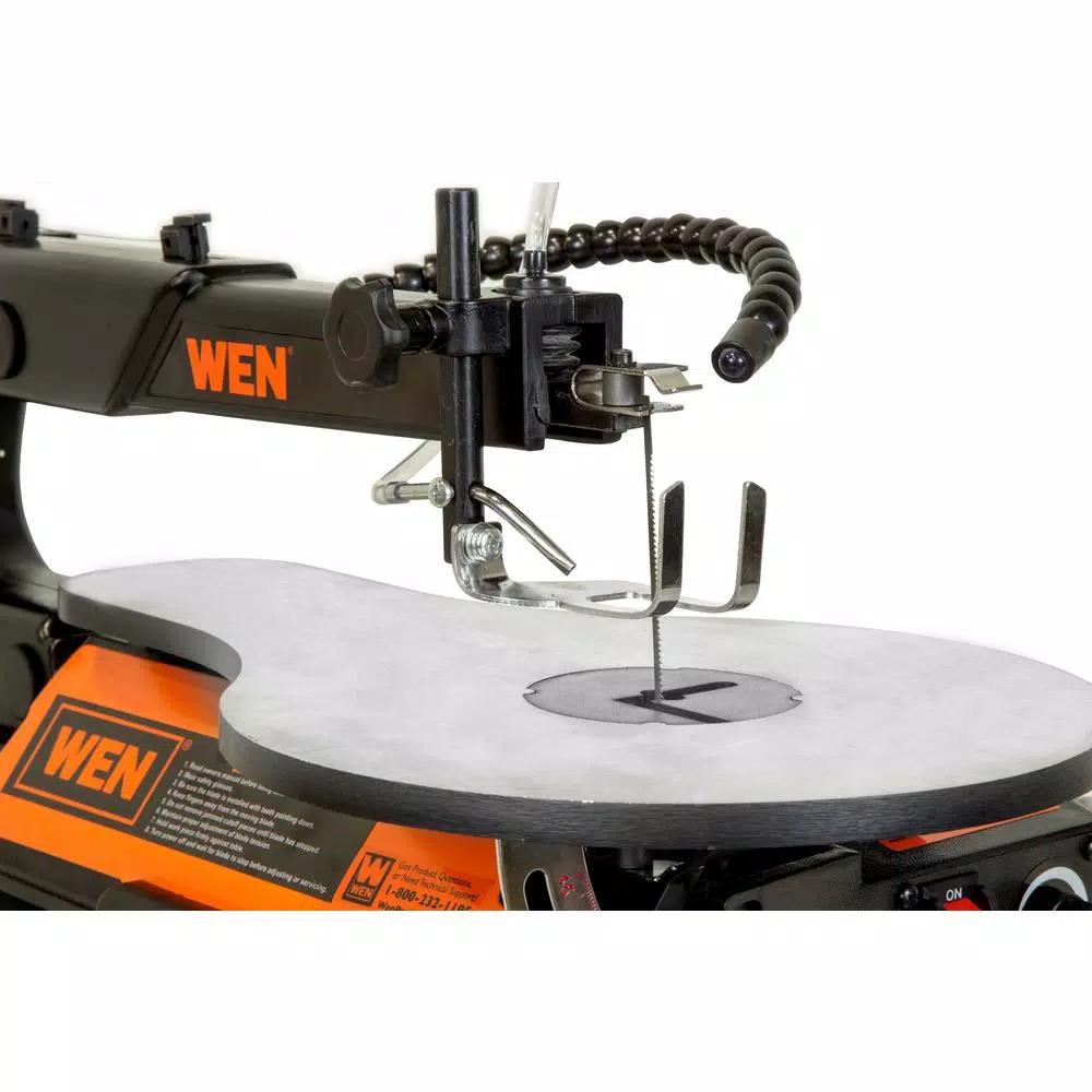 WEN 16 in. Variable Speed 2-Direction Scroll Saw, 1.2 Amp, Cast Iron Base