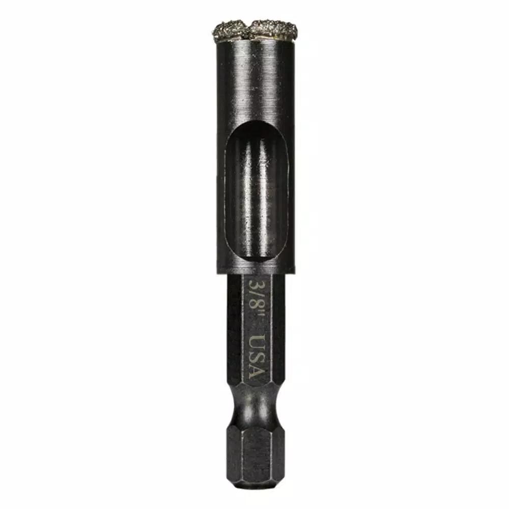 Montana Brand 3/8 in. High Speed Steel Diamond Tile Drill Bit with 1/4 in. Hex Shank