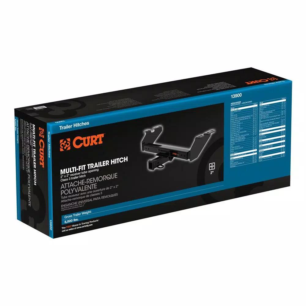CURT Class 3 Multi-Fit Trailer Hitch with 2" Receiver and Towing Draw Bar