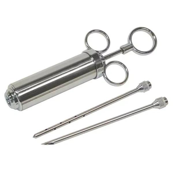 Bayou Classic 2 oz. Stainless Steel Seasoning Injector with Two Specialized Needles