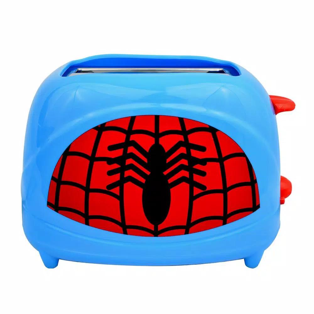 Uncanny Brands Spiderman Classic 2-Slice Red Toaster with Mask Toasting Plates