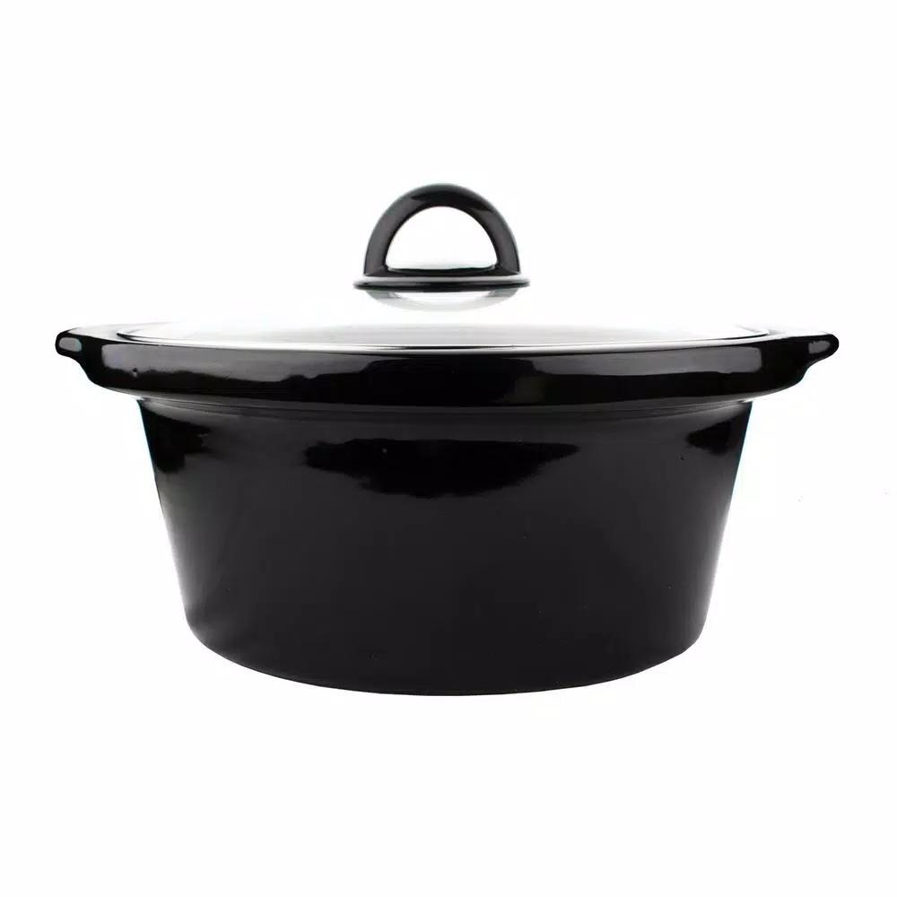 Brentwood Appliances 3.5 Qt. Blue Diamond Pattern Slow Cooker with Tempered Glass Lid