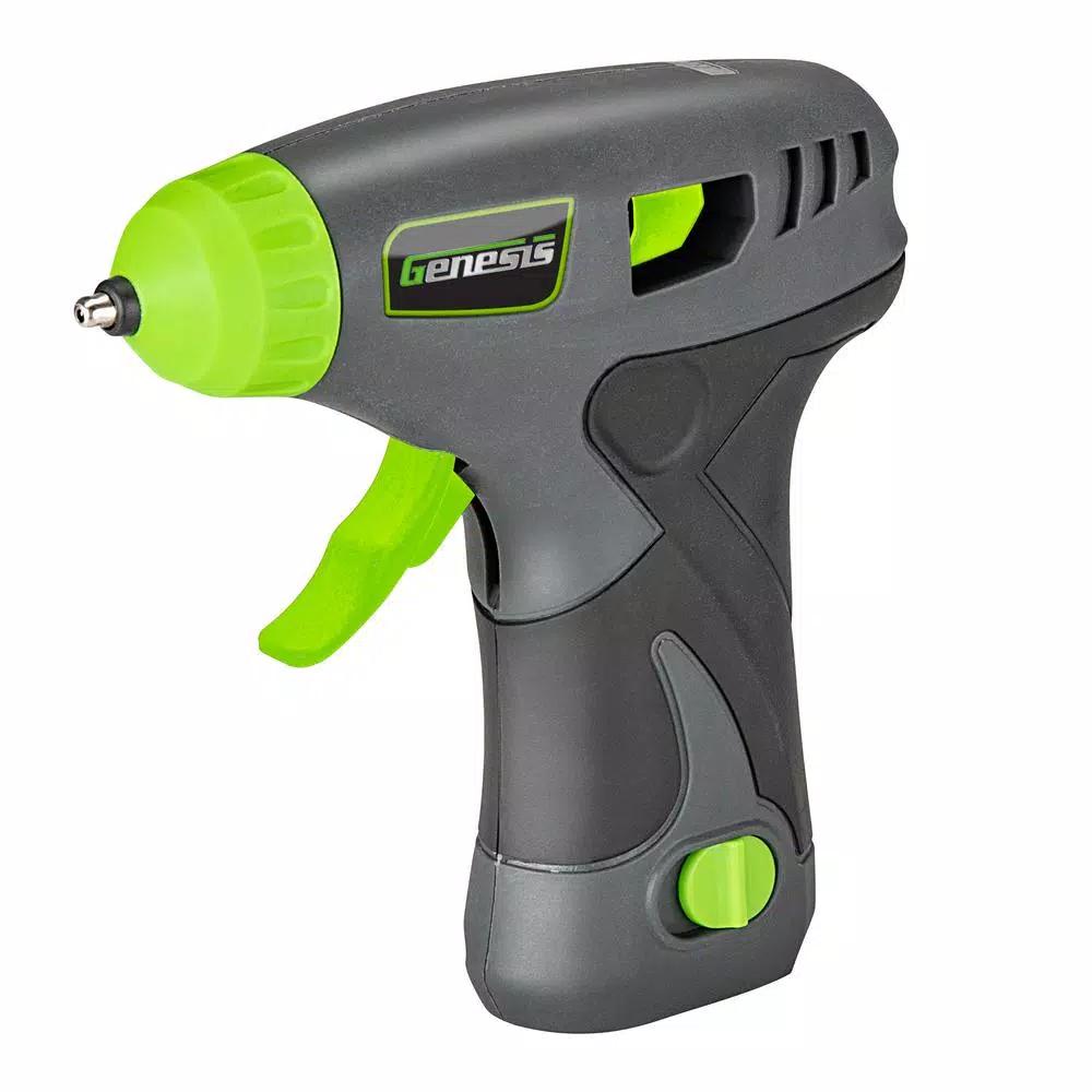 Genesis 8V Cordless Lithium-Ion Rapid Heat-Up Glue Gun Kit with Battery, Charger, and 6 Glue Sticks