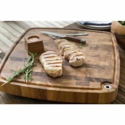 Ironwood Carolina Acacia Wood End Grain Cutting Board, 18 x 18 x 3 in thumbnail 4