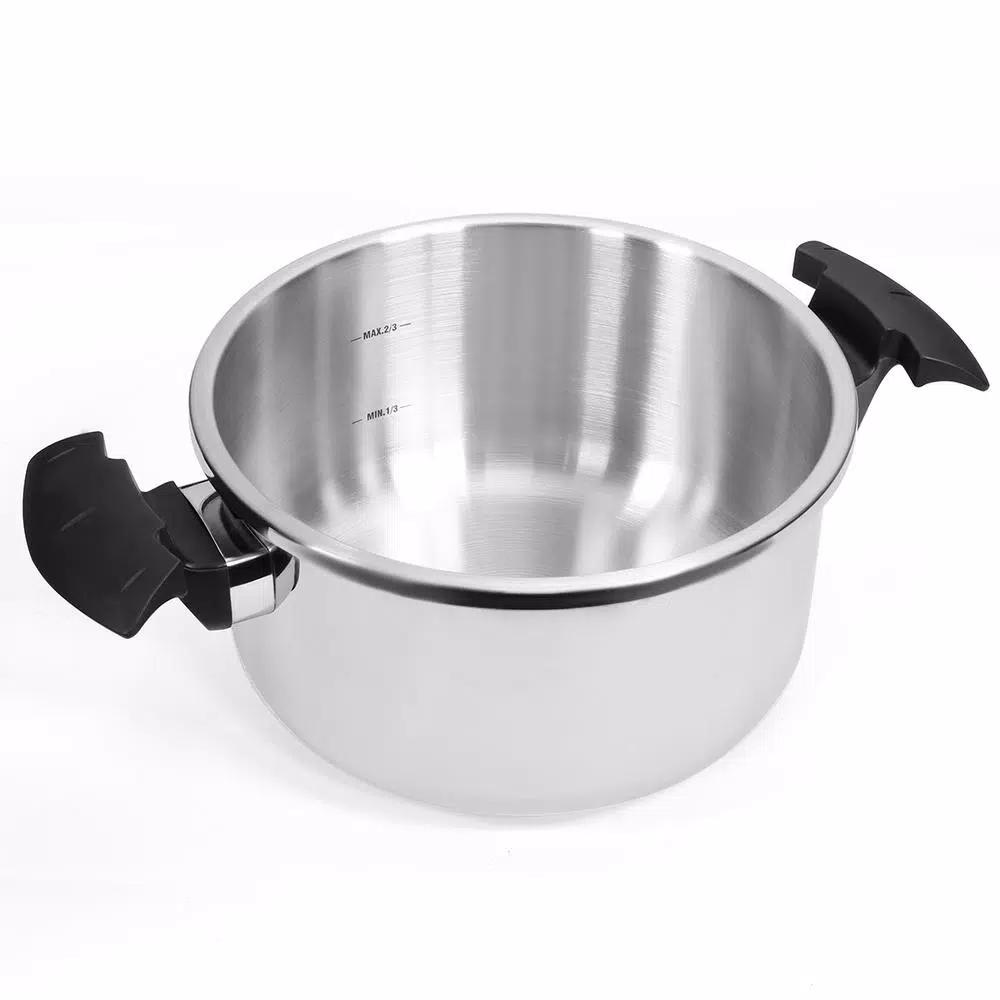 Barton 6 Qt. Stainless Steel Stove Top Pressure Cooker, Induction Compatible with Easy-Lock Lid