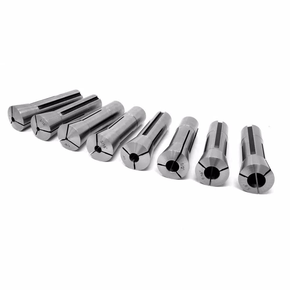 WEN 8-Piece Imperial R8 Collet Set for Metal Milling Machines