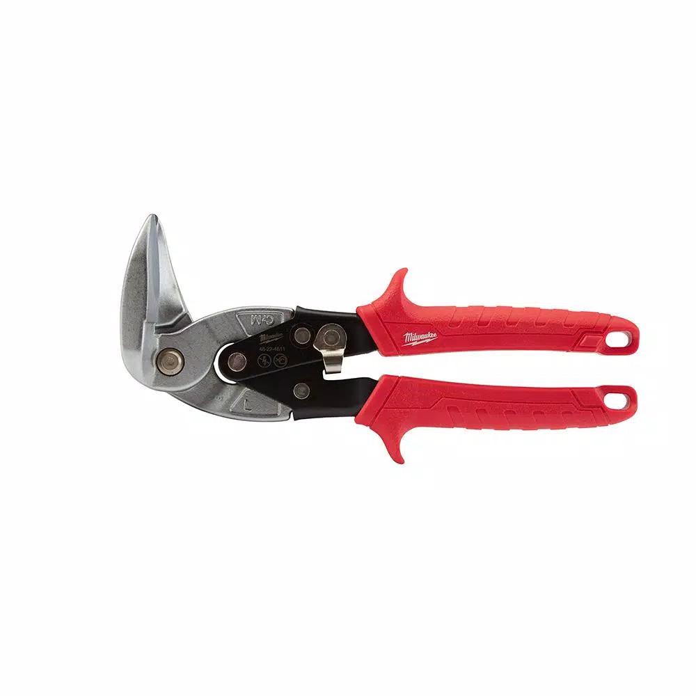 Milwaukee 3-Piece Aviation Snips Set, Left, Right, and Straight Cut Metal Cutters