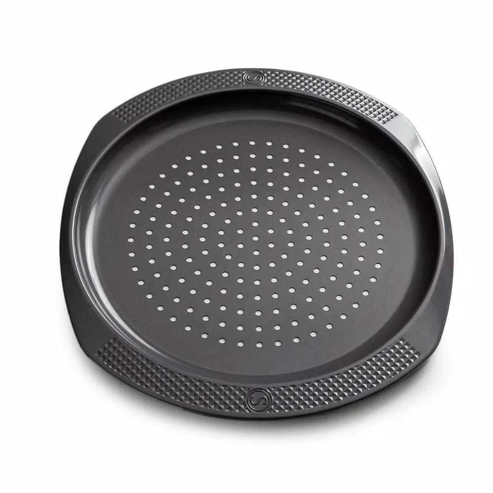 Saveur Selects 12 in. Artisan Pizza Pan, Carbon Steel