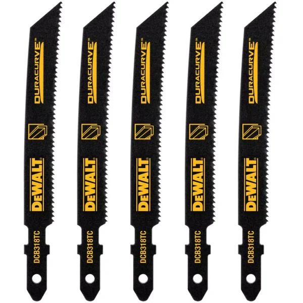 DEWALT 3-5/8 in. 18 TPI T-Shank Medium Metal Cutting Jig Saw Blades (5-Pack)