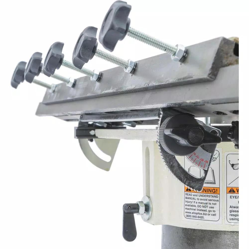 Shop Fox 20 in. 1/2 HP 100-Volt Blade Grinder, Bench Grinder with 120-Grit Adjustable Wheel
