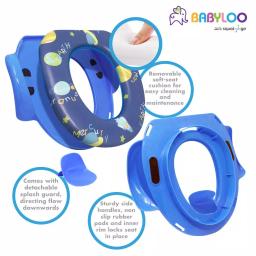 Babyloo Outer Space Design Children's Soft Toilet Seat with Handles and Splash Guard thumbnail 5
