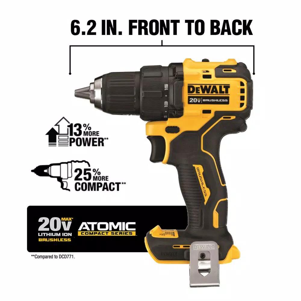 DEWALT ATOMIC 20V MAX Brushless 1/2 in. Drill/Driver and Impact Driver Combo Kit