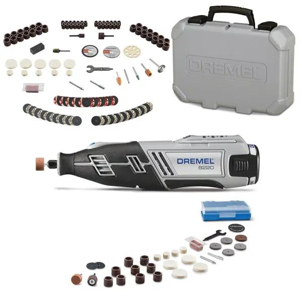 Dremel 8220 12V MAX Lithium-Ion Cordless Rotary Tool Kit with 130-Piece Accessory Set