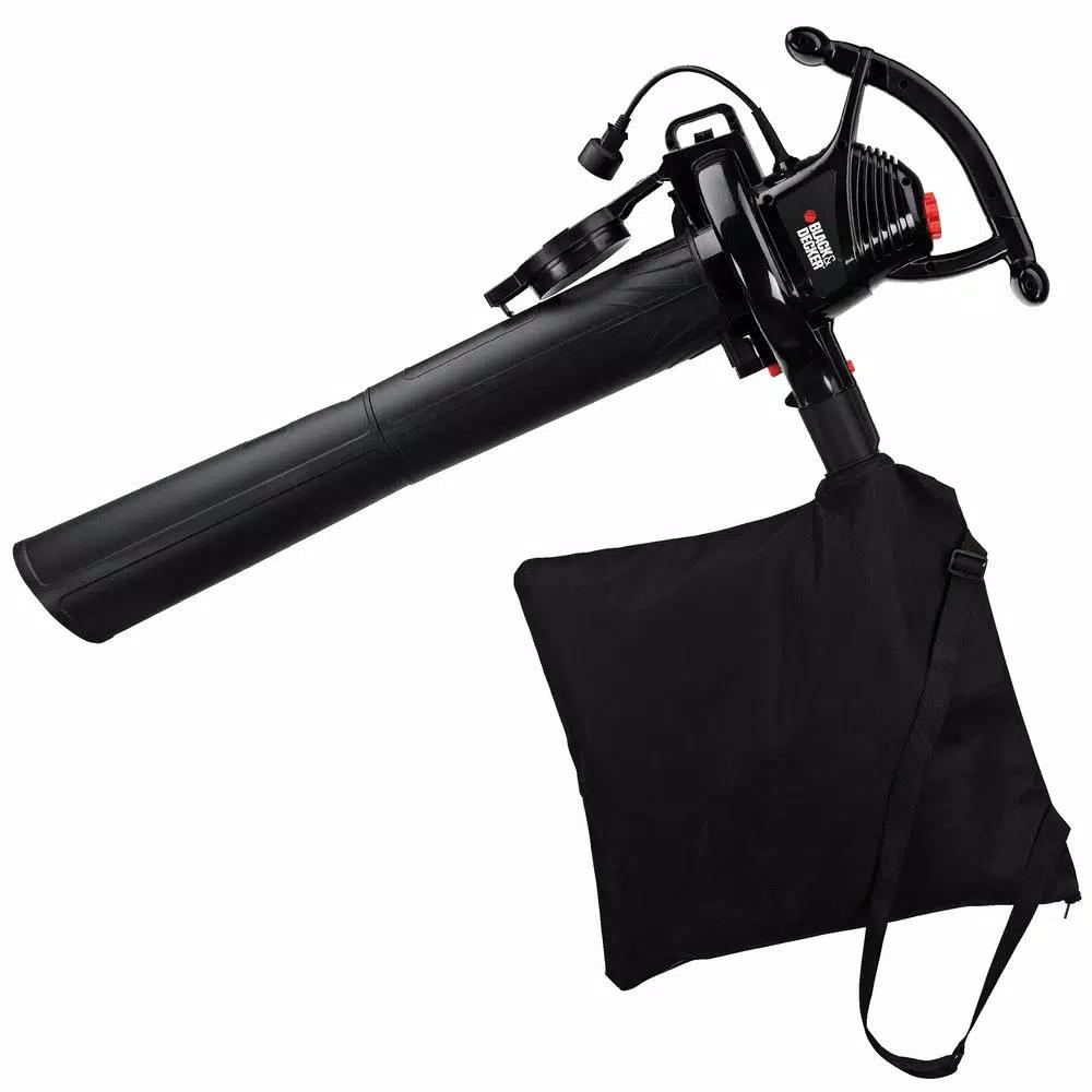 BLACK+DECKER 12 Amp Corded Electric 3-in-1 Handheld Leaf Blower, Vacuum, and Mulcher, 210 MPH, 300 CFM