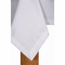 Lintex Butler Service Hotel Collection 100% Cotton Tablecloth, White, 70 x 126 in. thumbnail 2