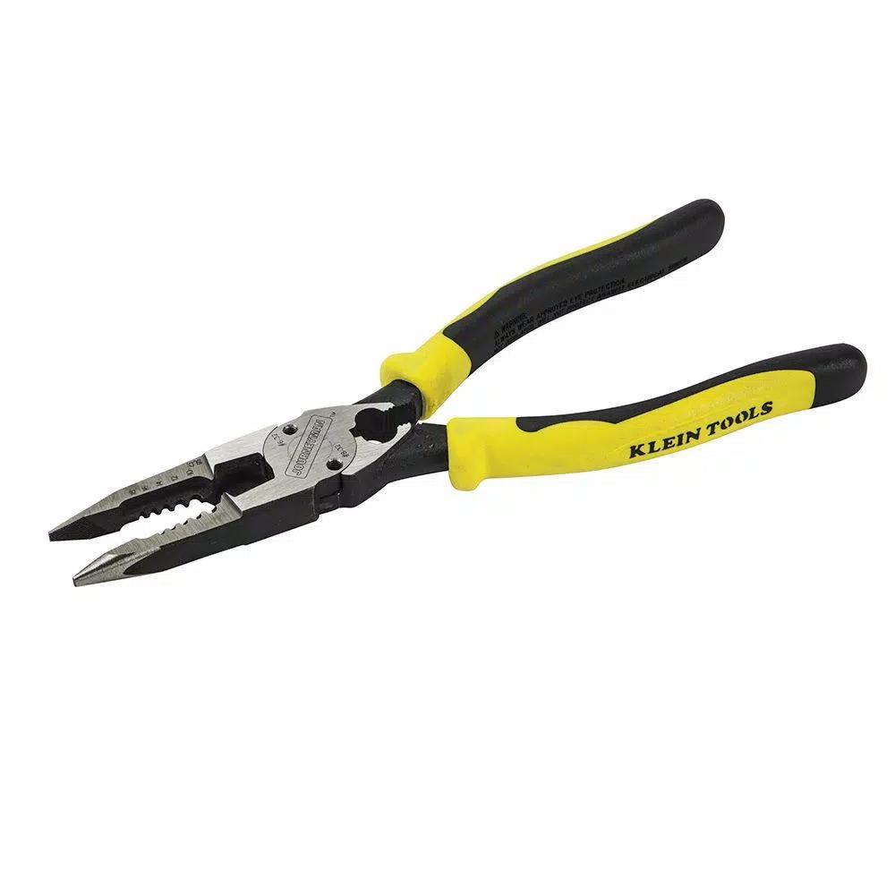 Klein Tools 8-3/8 in. All-Purpose Long Nose Pliers with Crimper and Wire Stripper