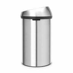 Brabantia 16 Gallon Matte Steel Fingerprint Proof Touch Top Trash Can thumbnail 2