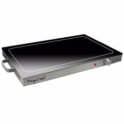 MegaChef Electric Warming Tray, Black Rectangular Food Warmer with Adjustable Temperature Control thumbnail 3