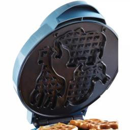 Brentwood Appliances TS-253 Blue Nonstick Animal-Shaped Mini Waffle Maker thumbnail 3
