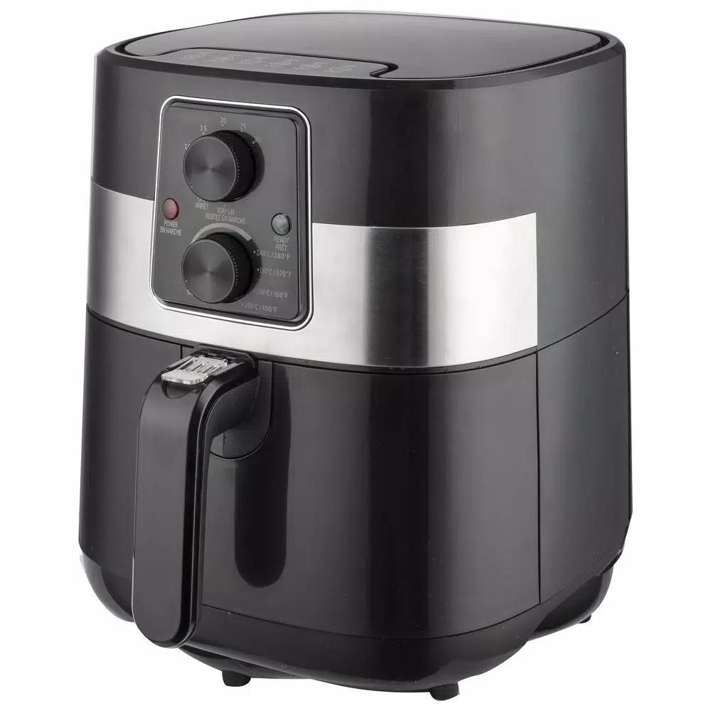 Frigidaire 3.2 Qt. Compact Air Fryer with Adjustable Temperature and Automatic Shut-Off, Black