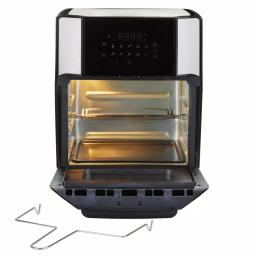 West Bend 12.6 QT XL Air Fryer Oven with Rotisserie, 10 Presets & Cyclonic Crisping Technology, Black thumbnail 2