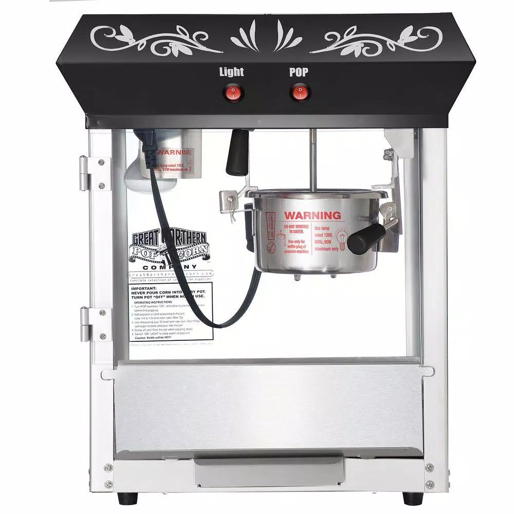Great Northern Popcorn 6 oz. Black Foundation Model Popcorn Popper Machine