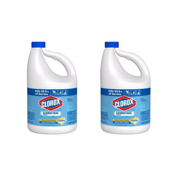 Clorox Concentrated Germicidal Bleach, 121 oz (2-Pack)
