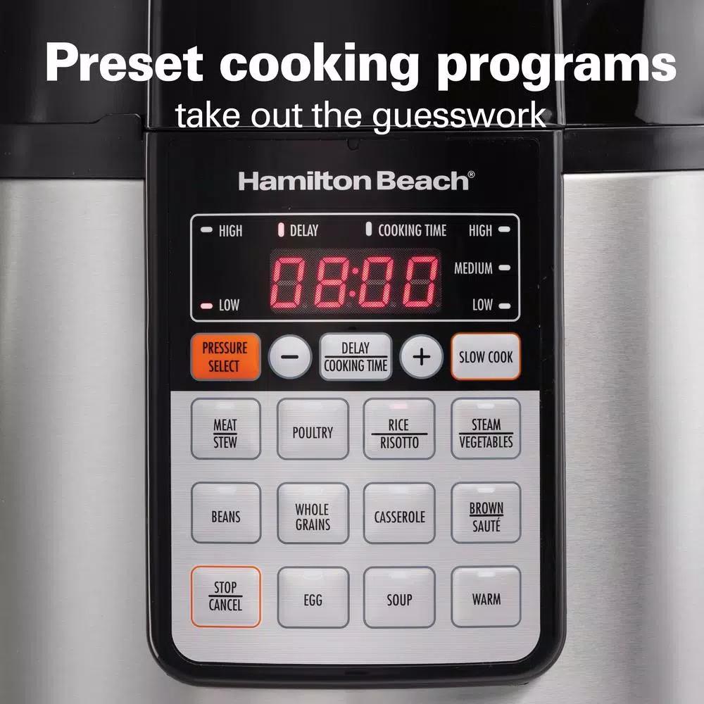 Hamilton Beach 6 Qt. Stainless Steel Multi-Function Electric Pressure Cooker
