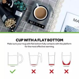 COSORI Brushed Stainless Steel Coffee Cup Warmer with LCD Display and Temperature Control thumbnail 6