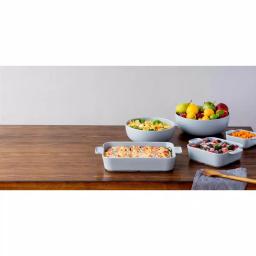 CorningWare 2 Qt. Square Stoneware Baker, 8 in. x 8 in., Ash Gray thumbnail 3