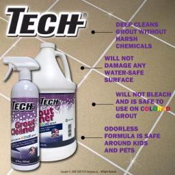 TECH Grout Cleaner, 24 oz. Professional Strength Deep Cleaning Solution thumbnail 2