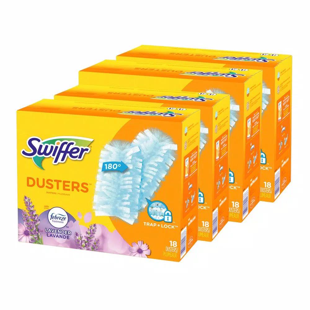 Swiffer Dusters 180 Multi-Surface Refills, Lavender Vanilla & Comfort Scent, 18-Count (4-Pack)