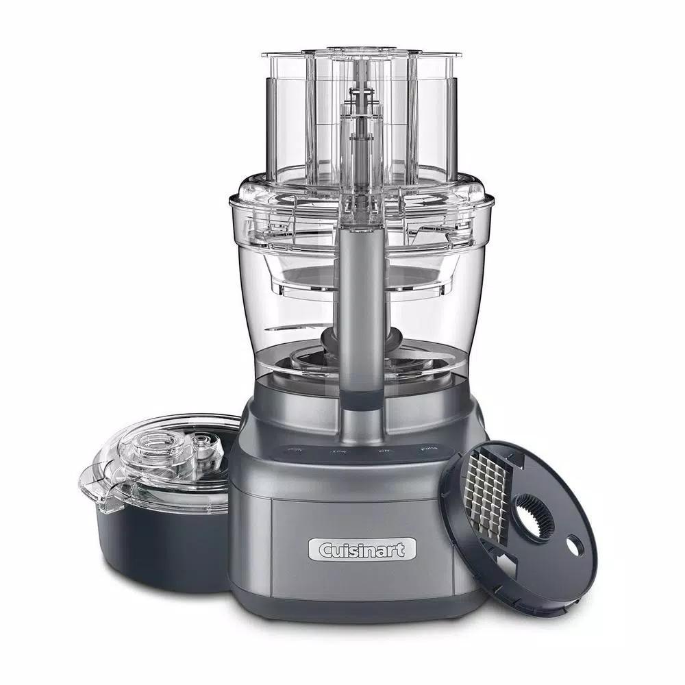 Cuisinart Elemental 13-Cup Food Processor with Dicing Kit and 4.5-Cup Bowl, 550W, Gray