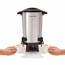 Hamilton Beach 45-Cup Stainless Steel Dual-Spout Coffee Urn thumbnail 1