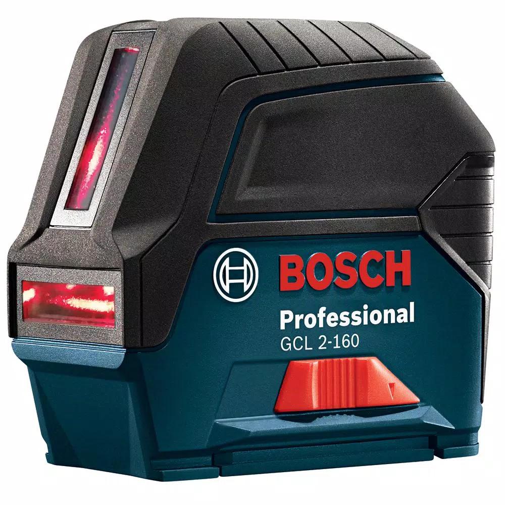 Bosch GCL 2-160 Self-Leveling Cross-Line Laser Level with Plumb Points