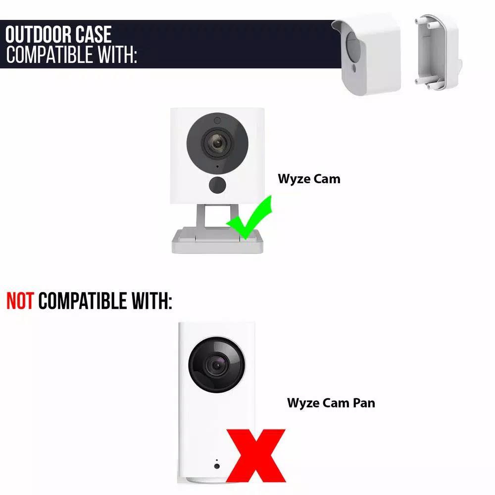 Wasserstein Wall Mount and Outdoor Case Compatible with Wyze Cam