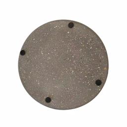 Fox Run 7 in. Slate Grey Round Cement Utensil Holder - Durable Kitchen Tool Crock thumbnail 3