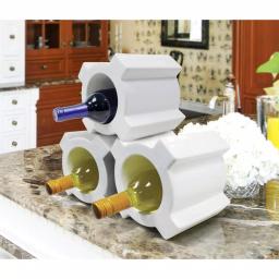 Epicureanist Ceramic Wine Bottle Holder - Modern Tabletop Wine Storage Decor thumbnail 6