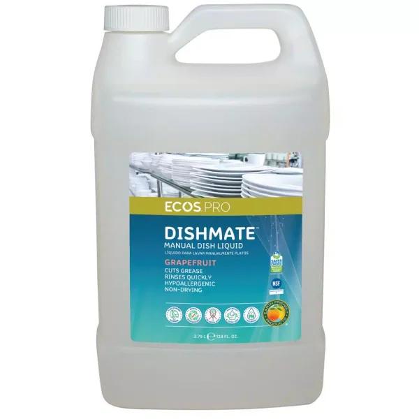 ECOS Pro Dishmate Manual Dishwashing Liquid, Grapefruit, 128 oz.