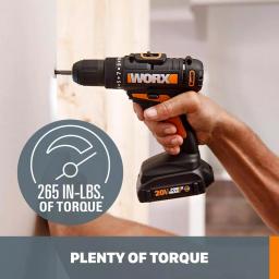 WORX 20V PowerShare 3/8 in. Cordless 2-Speed Drill Driver (Tool-Only) thumbnail 6