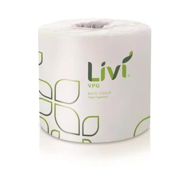 Unbranded LIVI VPG 2-Ply White Bath Tissue, 96 Rolls per Pack