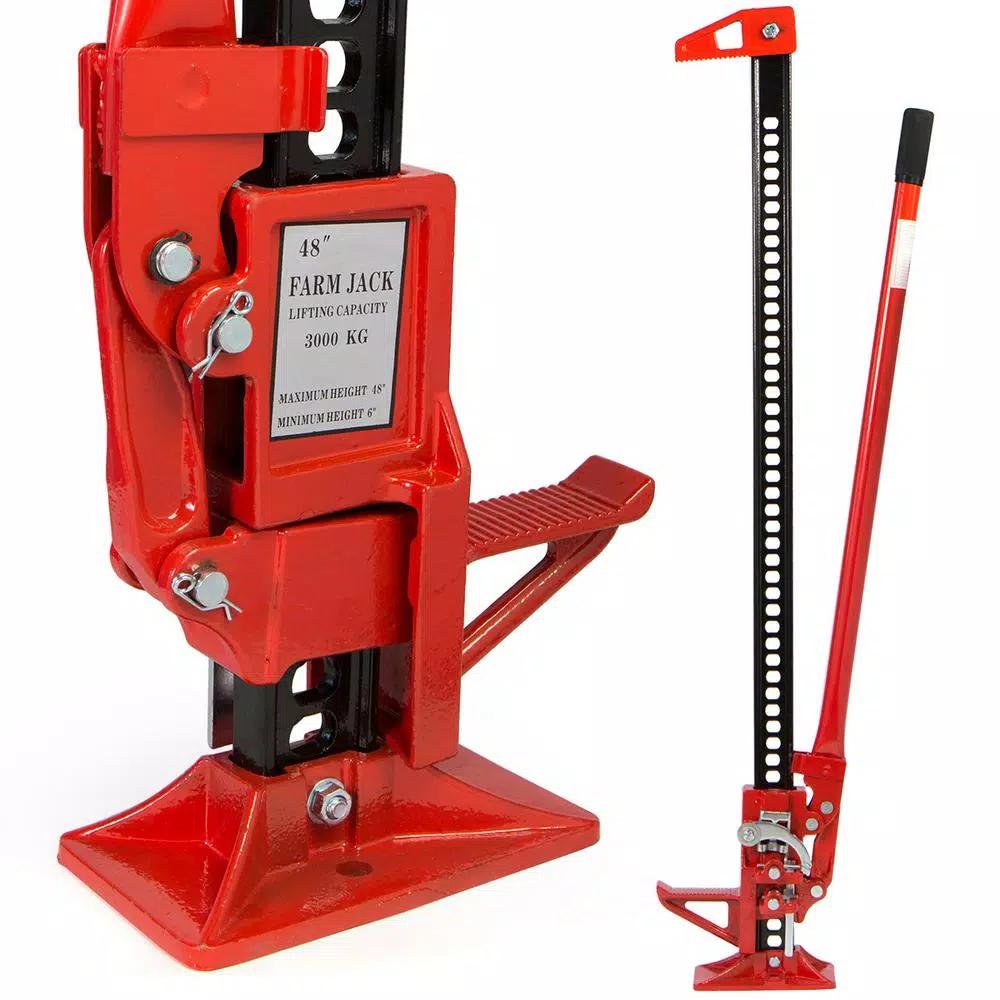 Stark 48 in. 3-1/2-Ton Heavy-Duty Steel Farm Jack