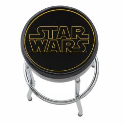 Plasticolor Star Wars Logo Garage Stool - Chrome Steel Shop Stool with Padded Vinyl Seat thumbnail 1