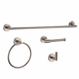 Design House Graz 4-Piece Bathroom Hardware Accessory Kit, Satin Nickel thumbnail 1