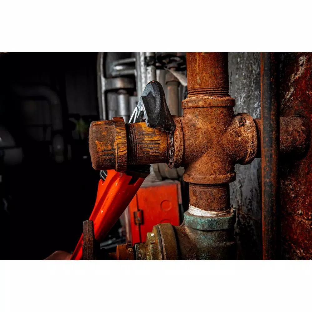 Crescent 18 in. Cast Iron Pipe Wrench with K-9 Angle-Access Jaws